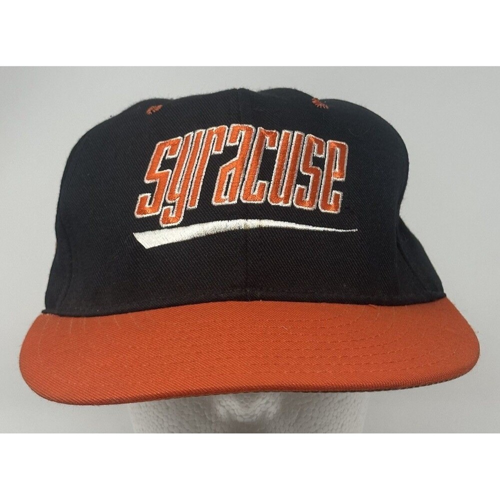 Vintage Syracuse Orangemen SnapBack Hat ProLine NCAA College Black Orange READ